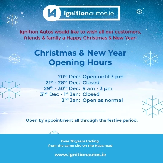 Christmas Opening Hours at Ignition Autos